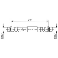 BOSCH 1 987 481 666 Bremsschlauch