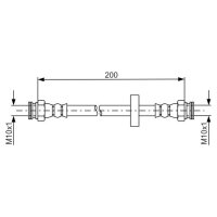 BOSCH 1 987 481 670 Bremsschlauch