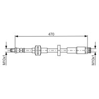 BOSCH 1 987 481 672 Bremsschlauch