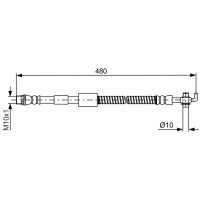 BOSCH 1 987 481 687 Bremsschlauch
