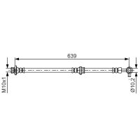BOSCH 1 987 481 696 Bremsschlauch