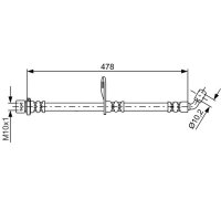 BOSCH 1 987 481 814 Bremsschlauch
