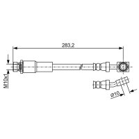 BOSCH 1 987 481 972 Bremsschlauch