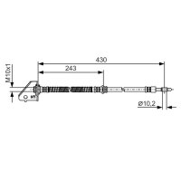 BOSCH 1 987 481 B29 Bremsschlauch