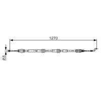 BOSCH 1 987 482 014 Seilzug, Feststellbremse