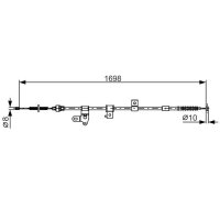 BOSCH 1 987 482 346 Seilzug, Feststellbremse