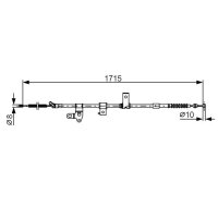 BOSCH 1 987 482 348 Seilzug, Feststellbremse