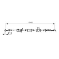 BOSCH 1 987 482 400 Seilzug, Feststellbremse