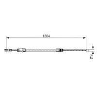 BOSCH 1 987 482 431 Seilzug, Feststellbremse