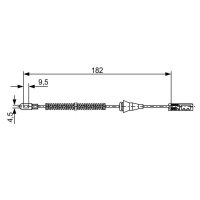 BOSCH 1 987 482 449 Seilzug, Feststellbremse