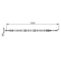 BOSCH 1 987 482 862 Seilzug, Feststellbremse