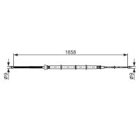 BOSCH 1 987 482 865 Seilzug, Feststellbremse