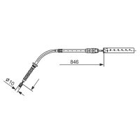 BOSCH 1 987 482 866 Seilzug, Feststellbremse