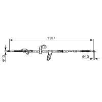 BOSCH 1 987 482 901 Seilzug, Feststellbremse