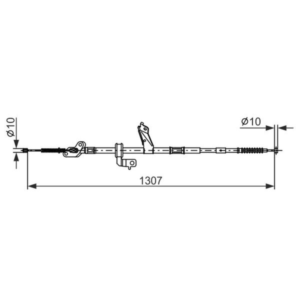 BOSCH 1 987 482 902 Seilzug, Feststellbremse