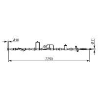 BOSCH 1 987 482 915 Seilzug, Feststellbremse