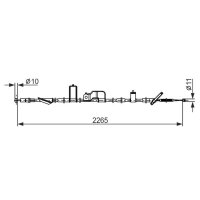 BOSCH 1 987 482 918 Seilzug, Feststellbremse