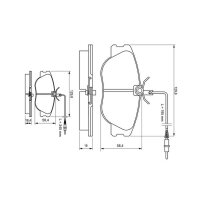 Bremsbelagsatz, Scheibenbremse BOSCH 0 986 424 033