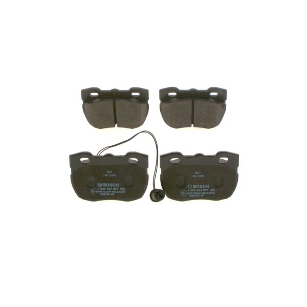 BOSCH 0 986 424 287 Bremsbelagsatz, Scheibenbremse