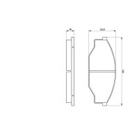 BOSCH 0 986 424 382 Bremsbelagsatz, Scheibenbremse