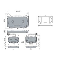 BOSCH 0 986 424 385 Bremsbelagsatz, Scheibenbremse