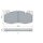 BOSCH 0 986 424 387 Bremsbelagsatz, Scheibenbremse