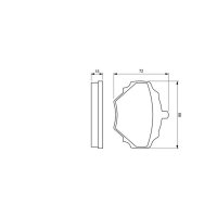 BOSCH 0 986 424 563 Bremsbelagsatz, Scheibenbremse