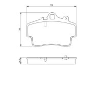 BOSCH 0 986 424 570 Bremsbelagsatz, Scheibenbremse