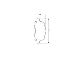 BOSCH 0 986 424 692 Bremsbelagsatz, Scheibenbremse
