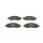 BOSCH 0 986 424 837 Bremsbelagsatz, Scheibenbremse