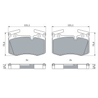 BOSCH 0 986 424 918 Bremsbelagsatz, Scheibenbremse