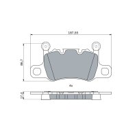 BOSCH 0 986 424 926 Bremsbelagsatz, Scheibenbremse