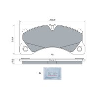 BOSCH 0 986 424 970 Bremsbelagsatz, Scheibenbremse