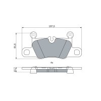 BOSCH 0 986 424 971 Bremsbelagsatz, Scheibenbremse