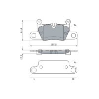 BOSCH 0 986 424 972 Bremsbelagsatz, Scheibenbremse