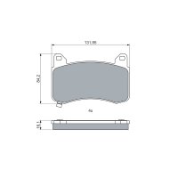 BOSCH 0 986 460 085 Bremsbelagsatz, Scheibenbremse
