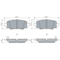 BOSCH 0 986 460 196 Bremsbelagsatz, Scheibenbremse