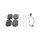 BOSCH 0 986 460 198 Bremsbelagsatz, Scheibenbremse