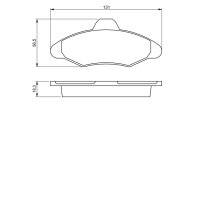 BOSCH 0 986 460 949 Bremsbelagsatz, Scheibenbremse