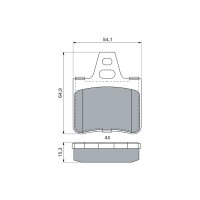 BOSCH 0 986 460 958 Bremsbelagsatz, Scheibenbremse