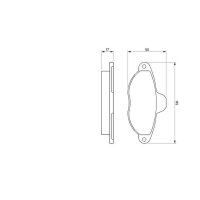 BOSCH 0 986 460 968 Bremsbelagsatz, Scheibenbremse