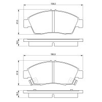 BOSCH 0 986 461 759 Bremsbelagsatz, Scheibenbremse