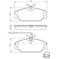 BOSCH 0 986 461 765 Bremsbelagsatz, Scheibenbremse