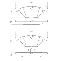 BOSCH 0 986 469 960 Bremsbelagsatz, Scheibenbremse