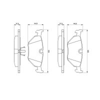 BOSCH 0 986 469 960 Bremsbelagsatz, Scheibenbremse
