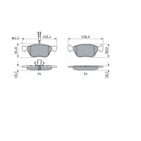 BOSCH 0 986 494 004 Bremsbelagsatz, Scheibenbremse