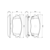 BOSCH 0 986 494 078 Bremsbelagsatz, Scheibenbremse