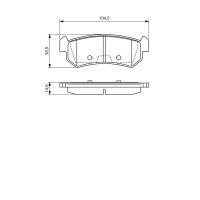 BOSCH 0 986 494 133 Bremsbelagsatz, Scheibenbremse