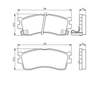 BOSCH 0 986 494 144 Bremsbelagsatz, Scheibenbremse