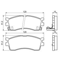 BOSCH 0 986 494 144 Bremsbelagsatz, Scheibenbremse
